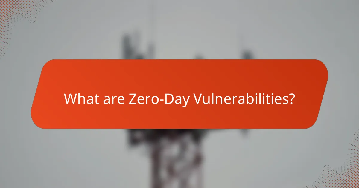 What are Zero-Day Vulnerabilities?